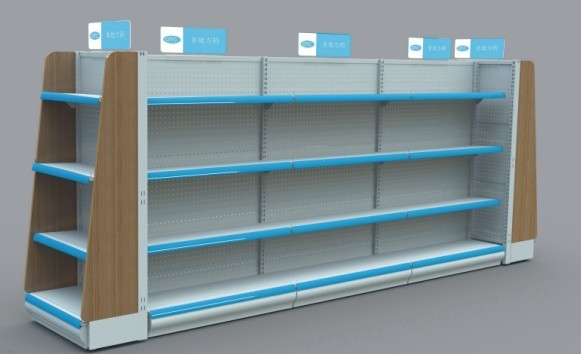 药房中岛展架韩式孔板超市货架药店货架 母婴店货架药品货架*鸿阳货架_五金类栏目